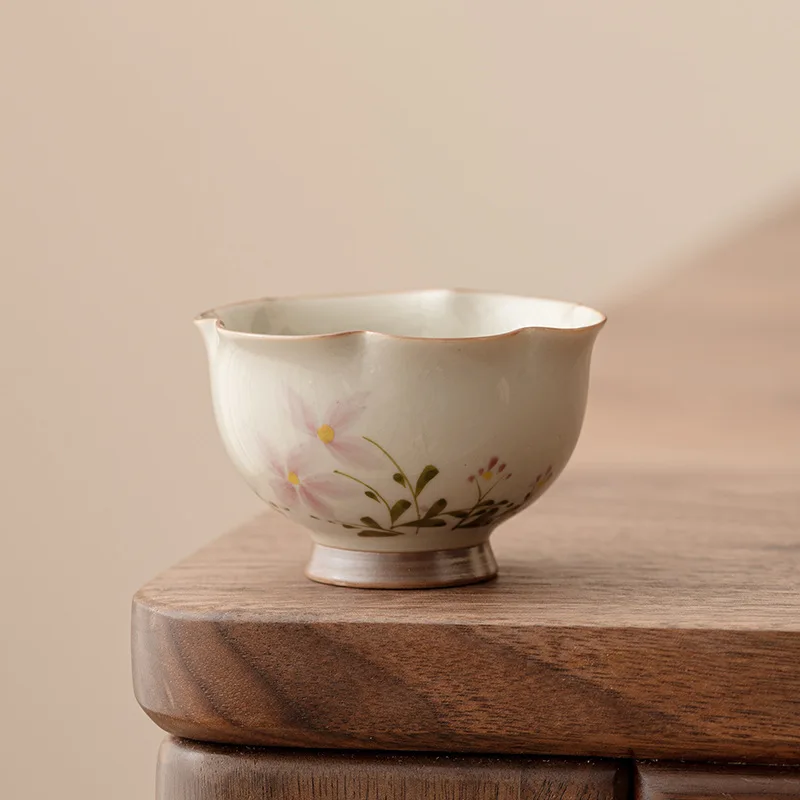 

Grass and Wood Gray Daisy Bud Tea Cup Ceramic Master Cup Single Household