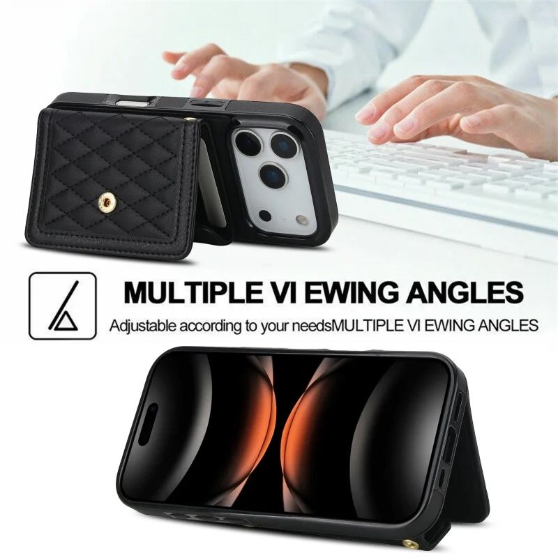 حافظة لهاتف آيفون 17 Air 16E 16 15 Pro Max 14 Plus 13 12 11 X XR XS غطاء قلاب كروس #5