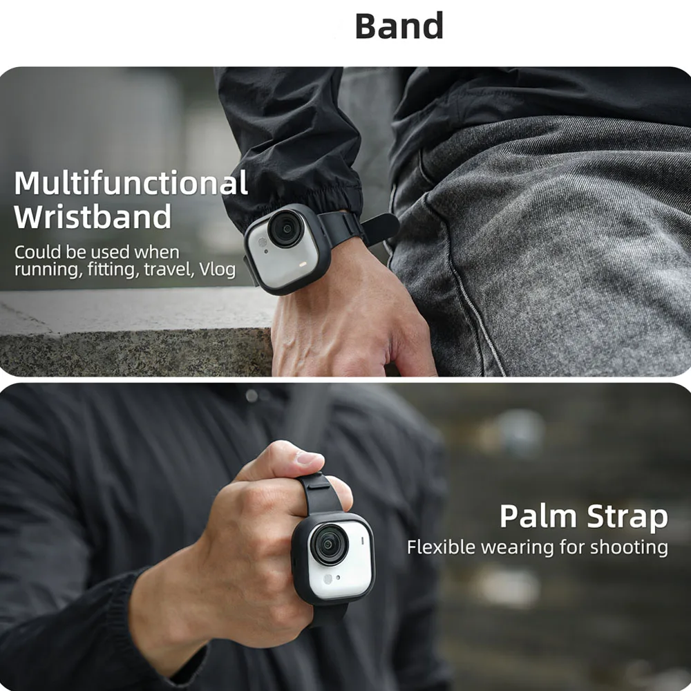 Hand Wrist Band Strap For Insta360 GO Ultra Camera Mount Adjustable Wristband Silicone Cover Strap Camera Accessories
