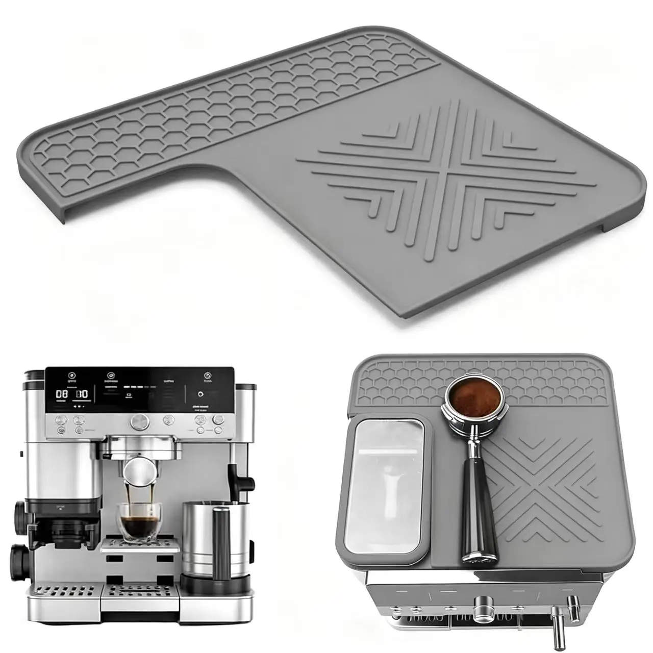 Tapete Superior para Cafetera Ninja Luxe Espresso ES601 y ES701 Resistente al Calor - Accesorios para Ninja Luxe Cafe Negro