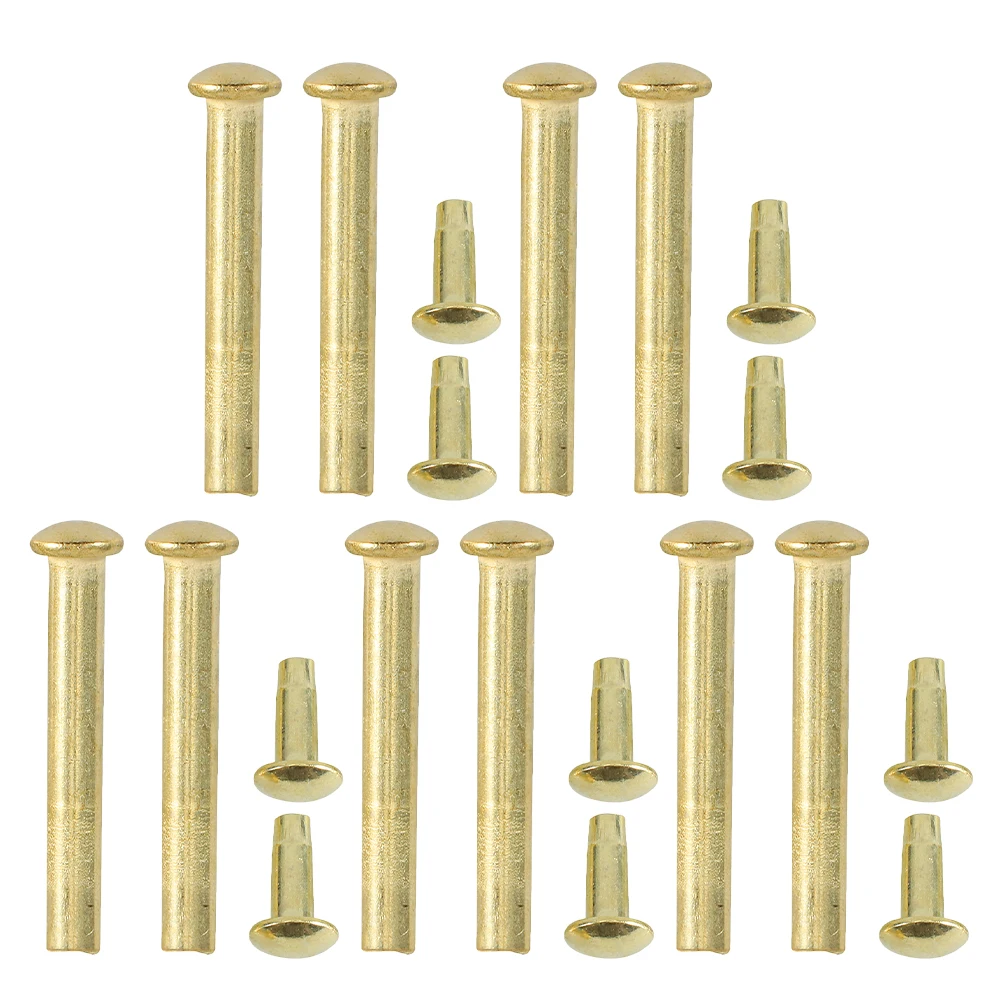 

10 Sets Fan Nail Pendant Shaft Rivets Repair Kit Folding Fan Parts Replacement Nuts Handmade Metal Accessories Compatibility