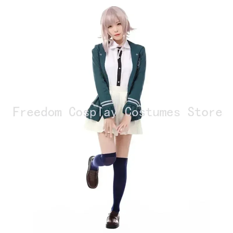 Аниме Danganronpa Nanami ChiaKi, парик для косплея, школьная форма Jk, игра Dangan Ronpa, костюмы на Хэллоуин для женщинx; 2'a, 6.h; 8'v,