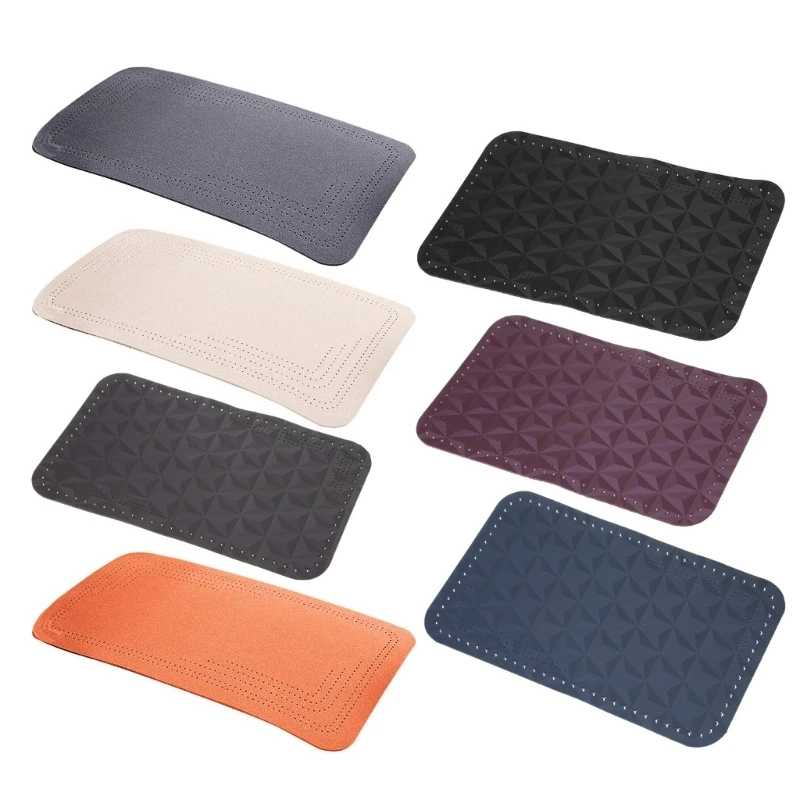 T3LF Centre Console Pad Armrest Box Mat Embossing Armrest Cover Center Console Mat
