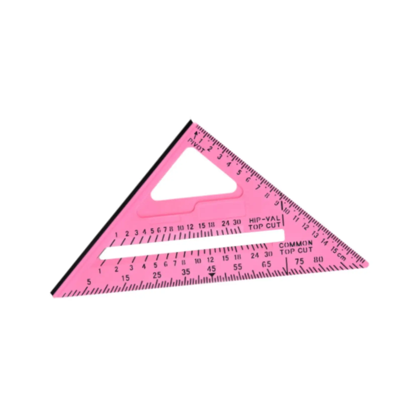 Carpentry Triangle Ruler Metric and Imperial Multipurpose Clear Scale Woodworking Carpenters Tool for Household Carpenter