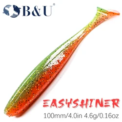 B & U Easy Shiner мягкие приманки для рыбалки Bait 100 мм, большие приманки для форели, приманки, воблеры, Iscas, искусственная рыба, силиконовая пластиковая плавающая приманка