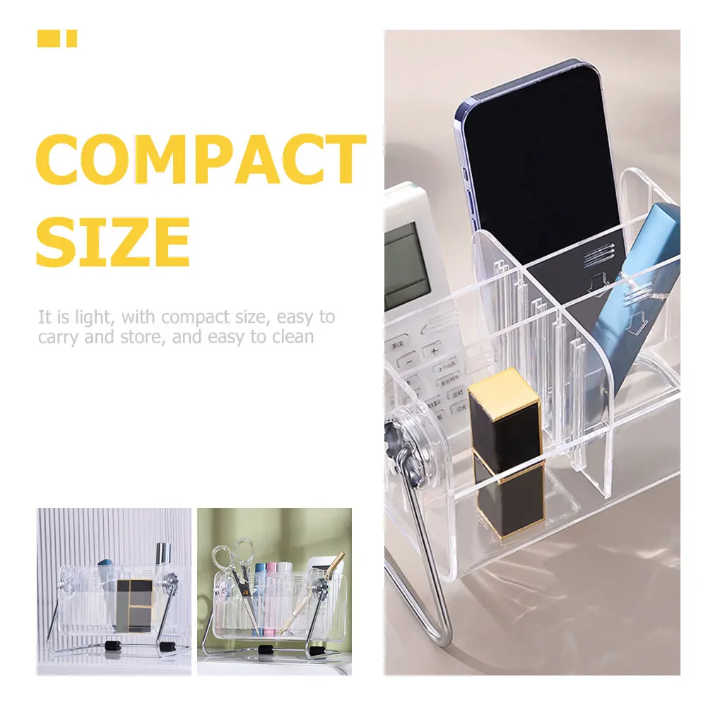 

Holder Acrylic Storage Box Desk Table Organizer Jewelry Transparent Tray Office