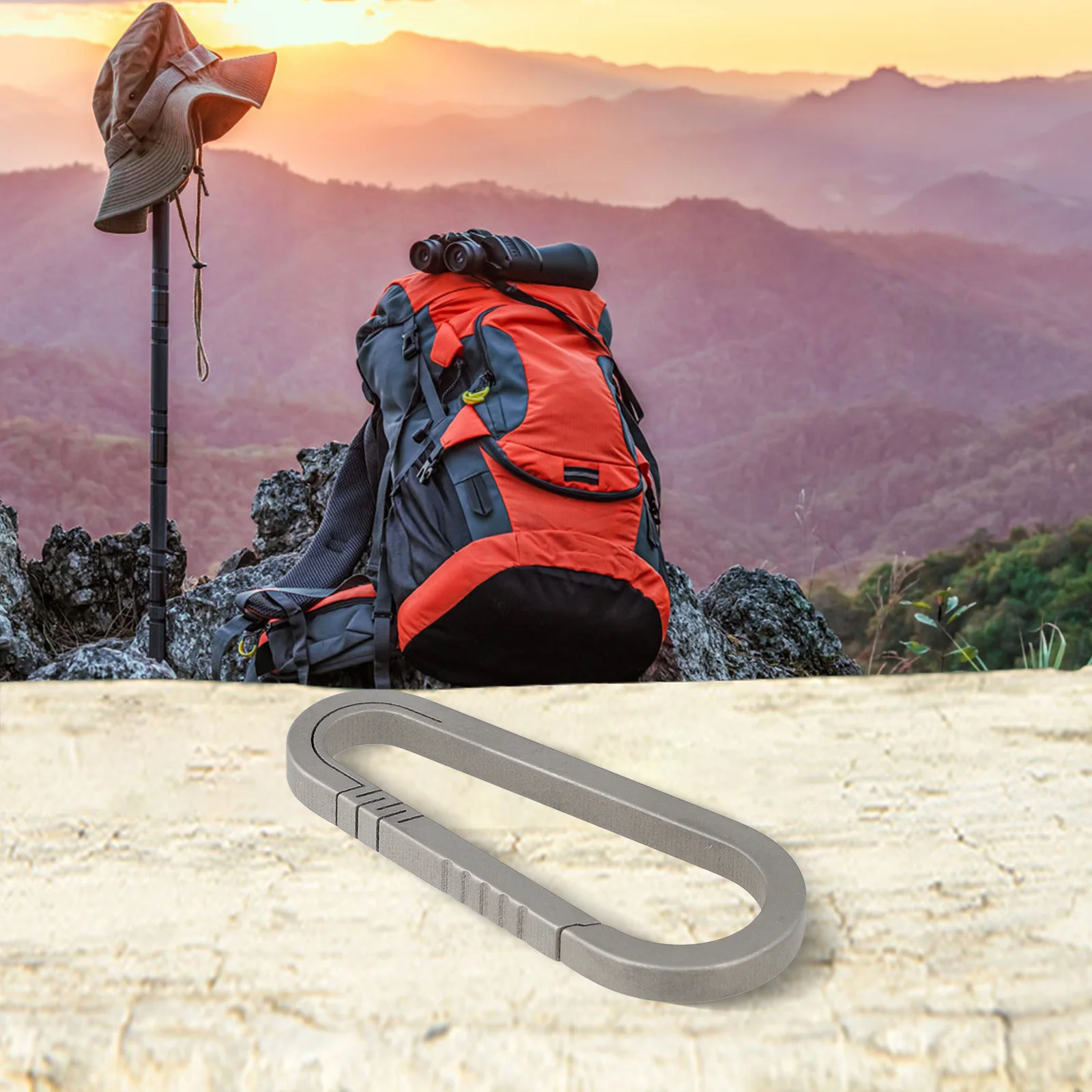 Approx Small Keychain 46mm*18mm Lightweight Carabiner Heavy Duty Outdoor Gear Clip Backpack Backpack Hanging Buckle