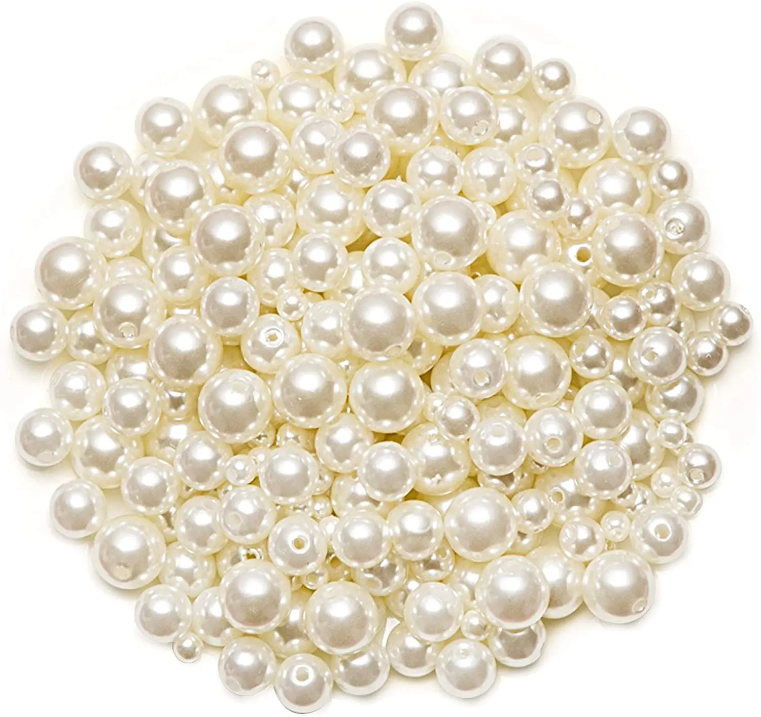 3-16mm ABS Acrylic Imitation Pearl Round Spacer Beads Loose Beads Craft For Making Jewelry Bracelet Necklace Accessories