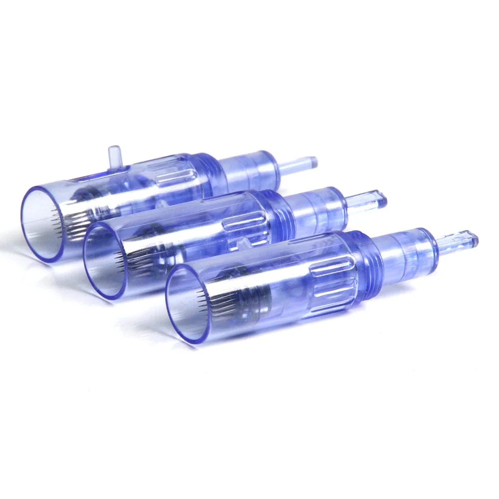 Microneedle Cartridges needles with Syringe Tube 9 12 36 pin For Mini Hydra Gun Mesotherapy Injector Auto Derma Stamp Pen