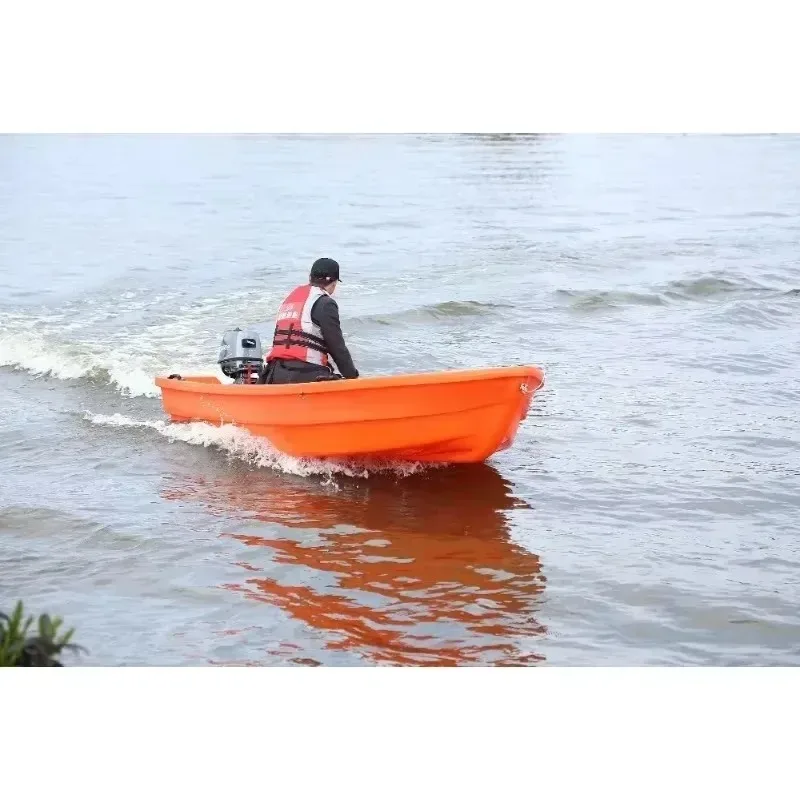 2.7x1.2x0.45M Plastic Fishing Boat River Cleaning Boat Compatible with Outboard Engine