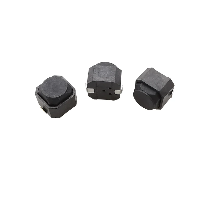 Tact Switch 6*6*5mm 6x6x5mm 2 Pin SMD Silicone Push Button Switch Tactile Touch Switches Black