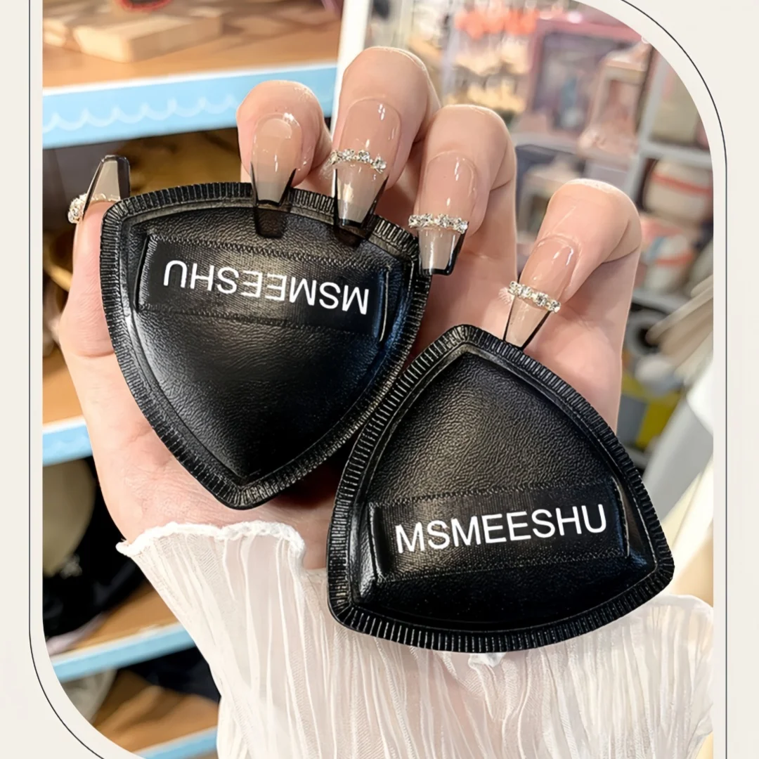 198-MSMEESHU Mishu Bouffée de fil d'ananas noir, coussin d'air pour guimauve, double usage, non sujette pour couper, super douce et adhérente