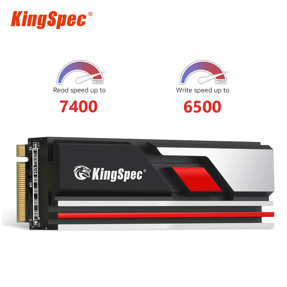 

KingSpec SSD 1tb 2tb 512gb SSD NMVe M2 PCIe 4.0 x4 M.2 2280 NVMe SSD Gen4 Hard Drive Internal Solid SSD Disk for PS5 Desktop