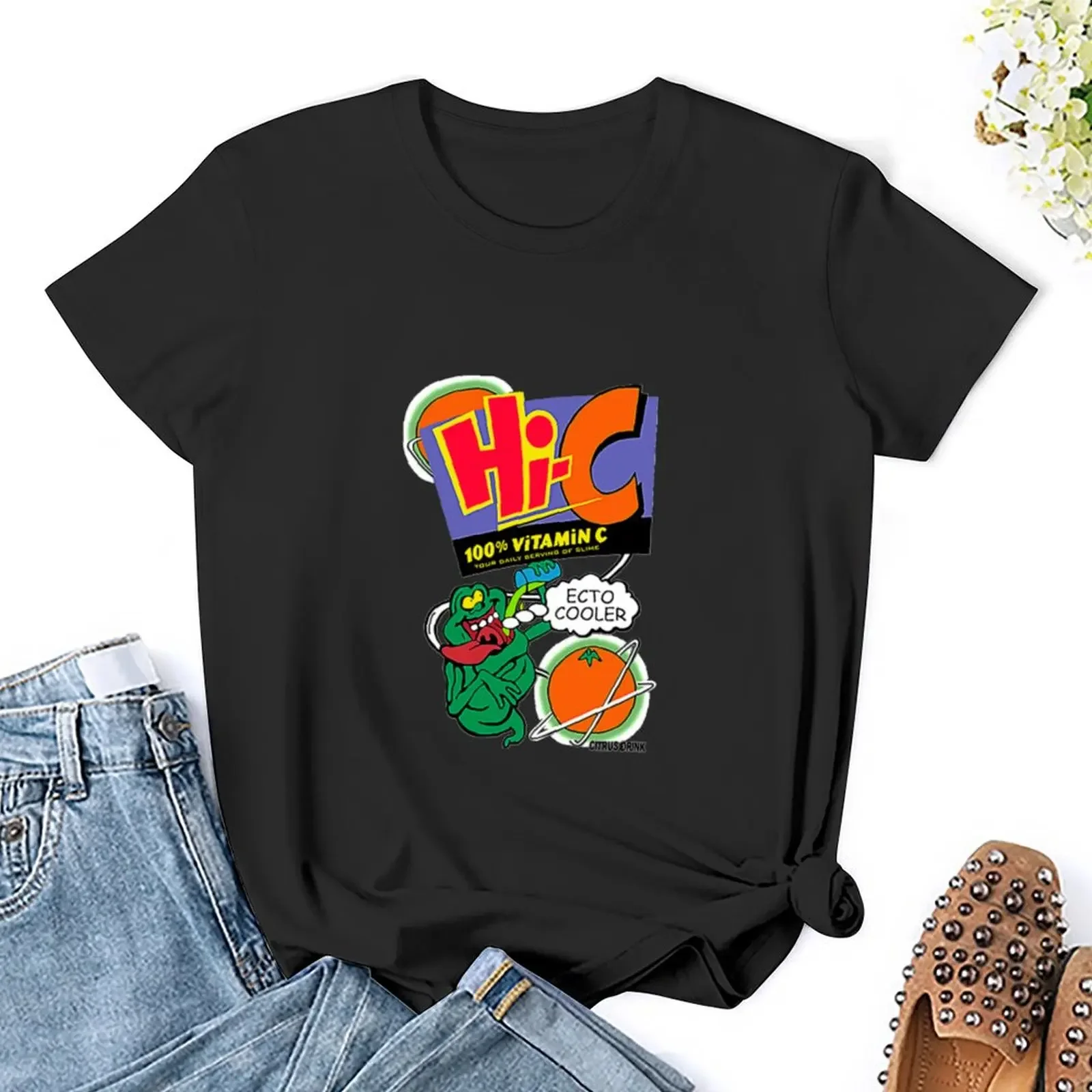 Ecto Cooler T-Shirt pour Femme, Vêtements Kawaii, Vêtements Esthétiques à la Mode, Coupe Ample