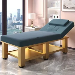 Specialized Moxibustion Head Therapy Massage Bed Physical Therapy Bed Eyelash Pattern Embroidery Bed for Beauty Salons