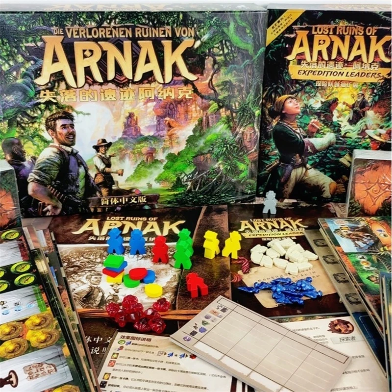 Lost Ruins Of Arnak Board Game Chinese Edition Strategic Adventure For Family Game Night Party Table For Gamers Holidays Gift