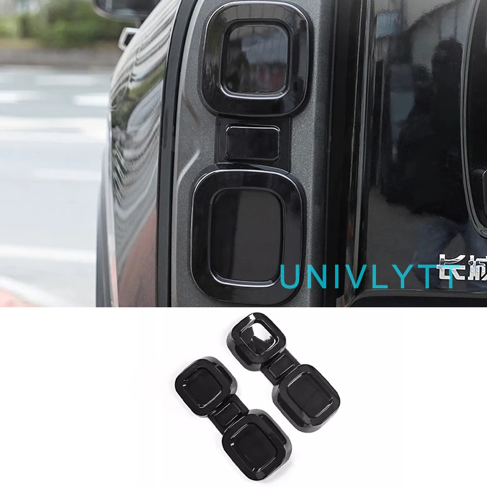 

For 2023-2024 GWM Haval Raptor smoked Black Taillight cover Rear Headlight covers taillight Frame Special Exterior Boby Kit