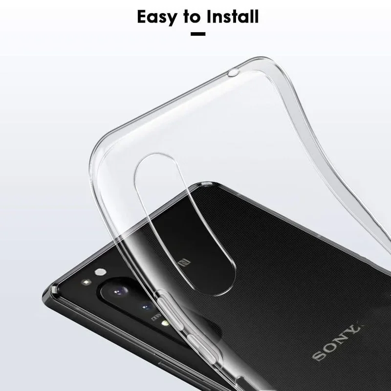 حافظة من السيليكون الشفاف الناعم لهاتف سوني اكسبيريا 1 VII 5 V IV 5 III 10 VII VI IV III Pro-I 1 III Xperia 1 VII VI V iv 5 IV #2