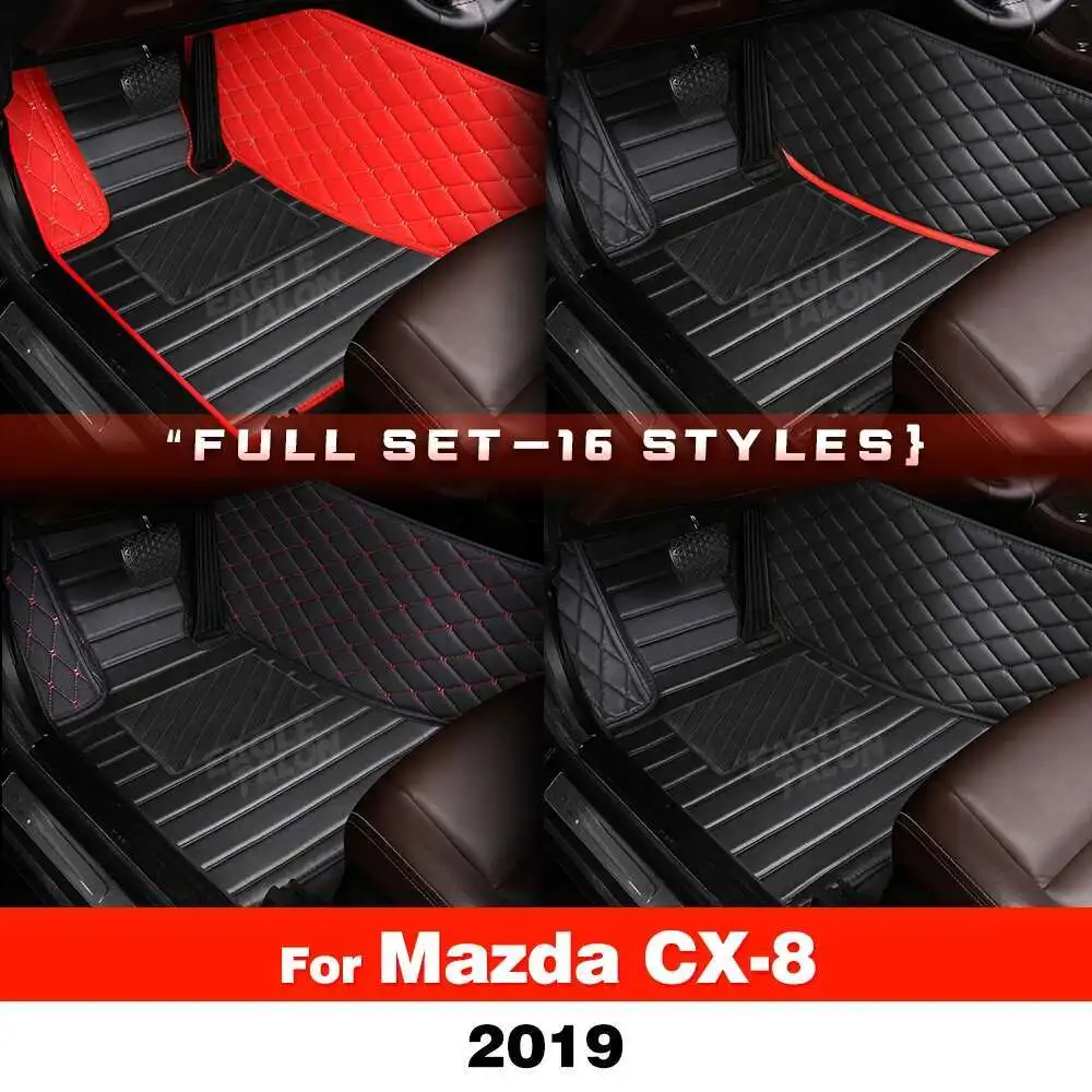 

Автомобильные коврики для Mazda CX-8 2019, пользовательские автомобильные подушечки для ног, автомобильный ковер, аксессуары для интерьера