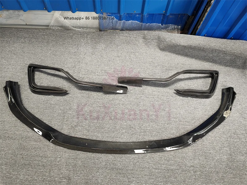 

for the 14-17 Year forMaserati Giberi Carbon Fiber Front Bumper Edge Front Bumper Blade Body Kit