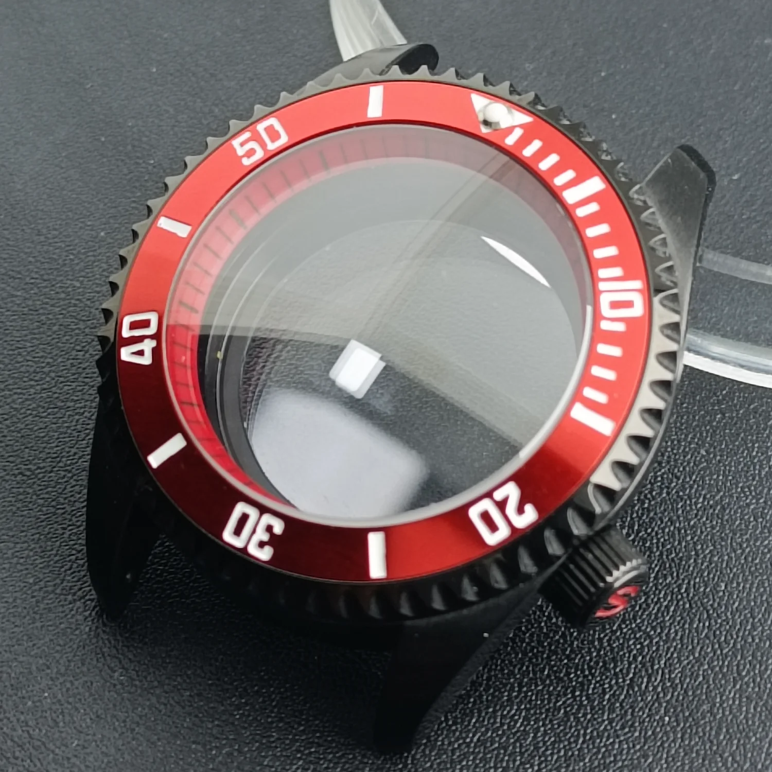 GMT SUB Steel Black Waterproof SKX007 Watch Case For NH35 NH36 Movement 42mm Case with Sapphire Crystal 28.5mm Dial Mods