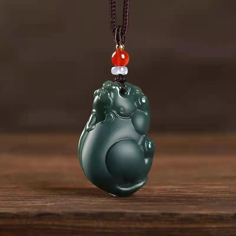 Hetian Jade Pendant  Patron Brave Troops Quality Necklace Fine Jewelry Accessories