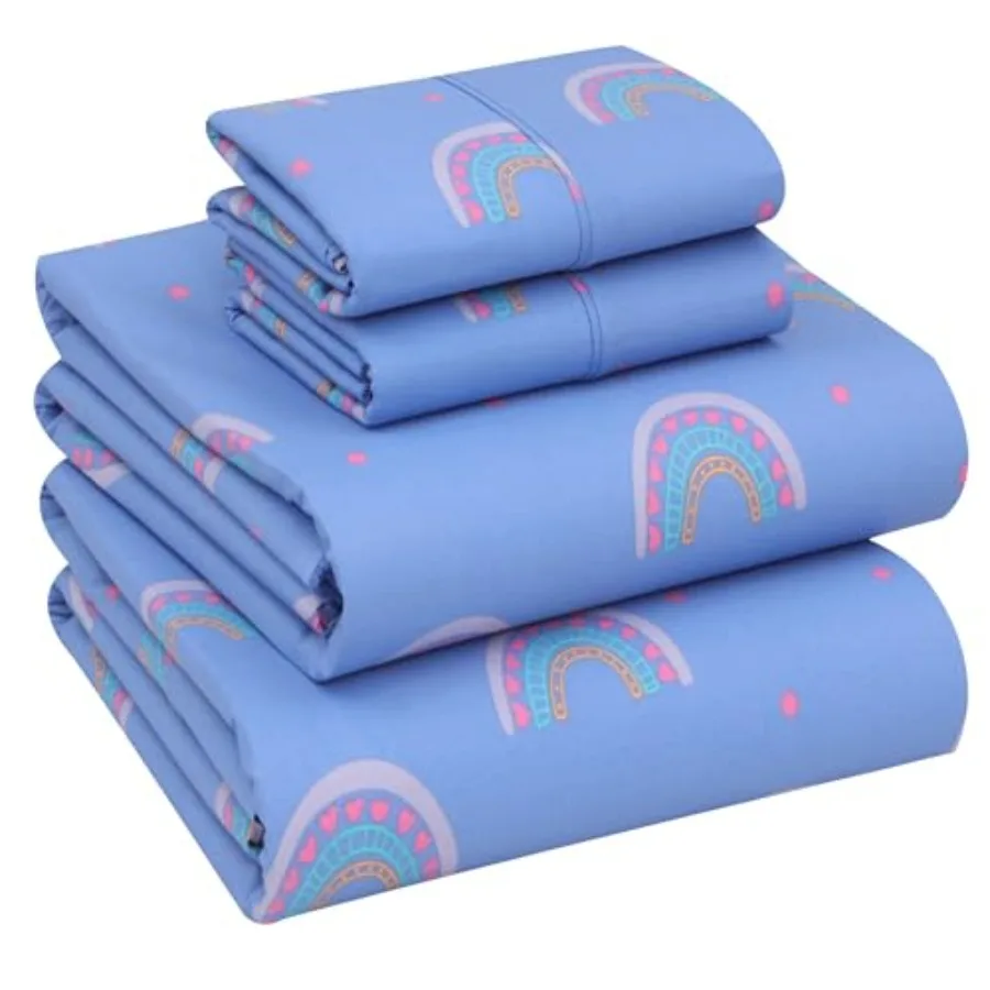 

100% Cotton Sheets Size Percale Bedding Cooling and Breathable Floral Design Durable with a Crisp Soft and Comfortable Feel 16"