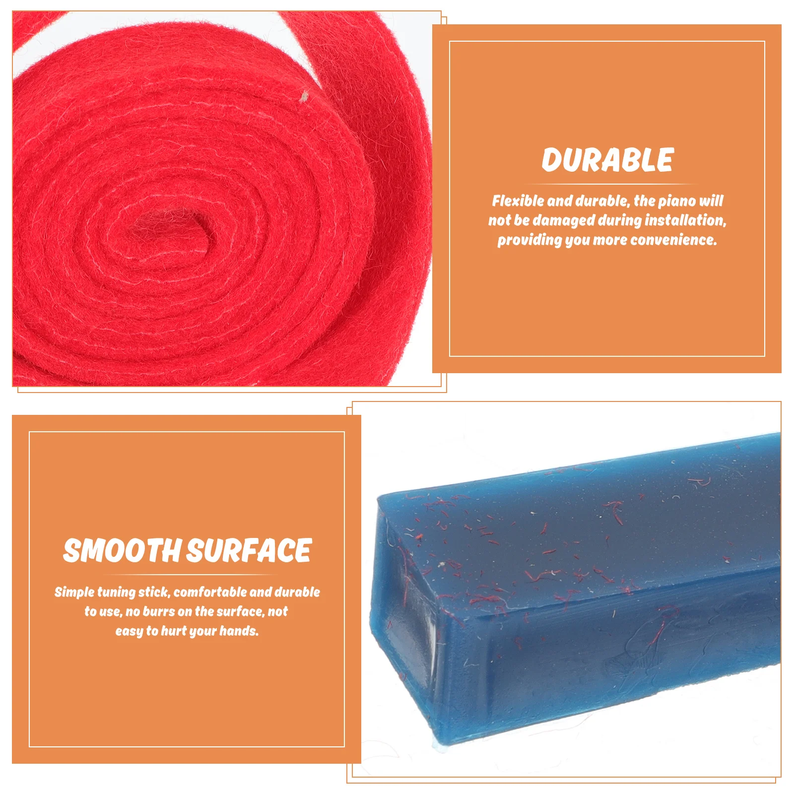 

1Set Piano Tuning Accessories Heavy-Duty Muting Bars Comfort Grip Design Prevents String Interference Perfect for Musicians and