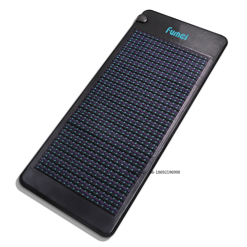 FUMEI Higher Dose Infrared Mat Amethyst Therapy Mat Heated Bio Mattress Far Infrared Crystal Mat for Body Massage