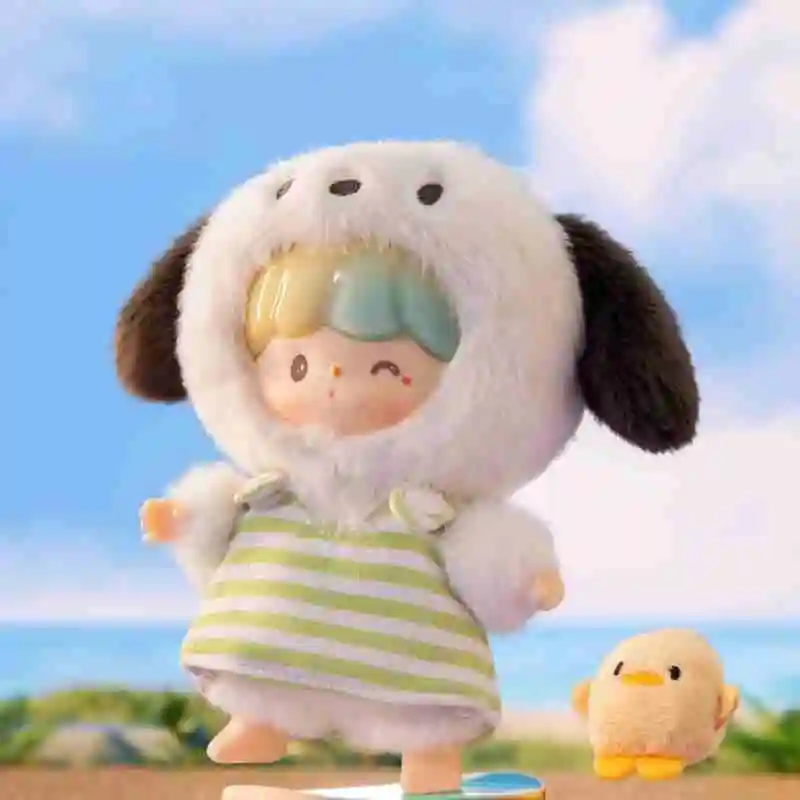 Buscando a Unicorn King Zhuo, Sanrio familia amigos serie caja ciega colgante de goma suave accesorios de felpa regalos de peluche