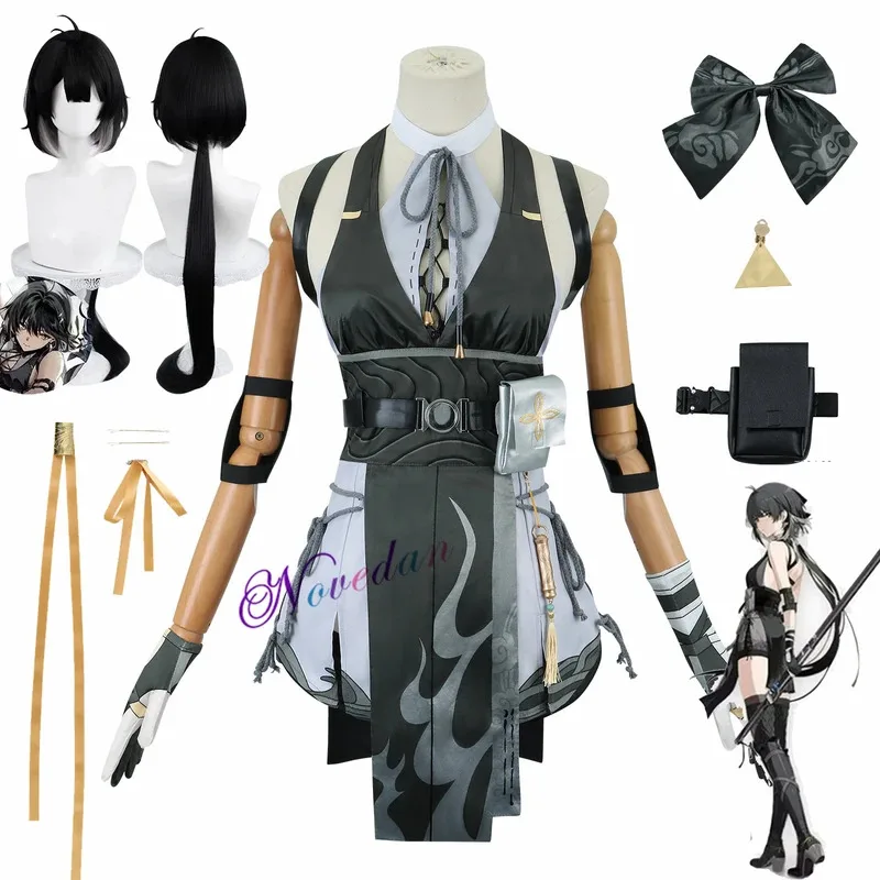 

Wuthering Waves Rover Cosplay Costume Wig Anime Game Wuthering Waves Cosplay Female Uniform Resonator Party Role Play Clothing