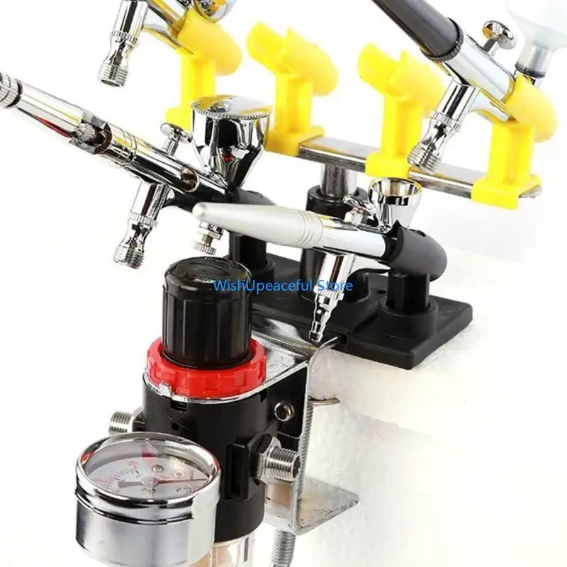 

34YA 360 ° Вращение держателей аэрографов 6 стойки на стойке настольной настольной настольной настольной станции