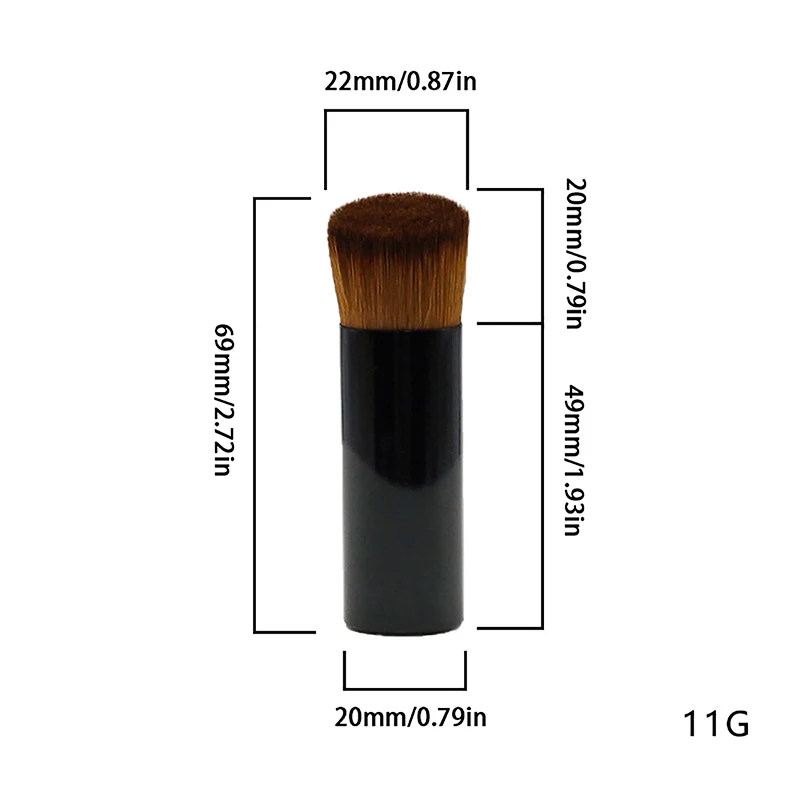 Slanted Head Makeup Brush Concealer Powder Blush Contour Liquid Foundation Face Professional Brush Cosmetics Tool