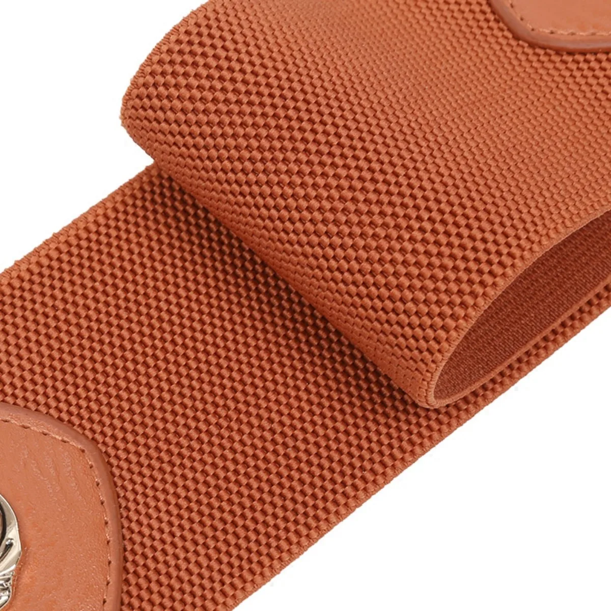 خمر حزام عريض الكورية نمط مشبك مزدوج أسود مشد للخصر أحزمة نسائية لفستان ريترو موضة وشاح #5