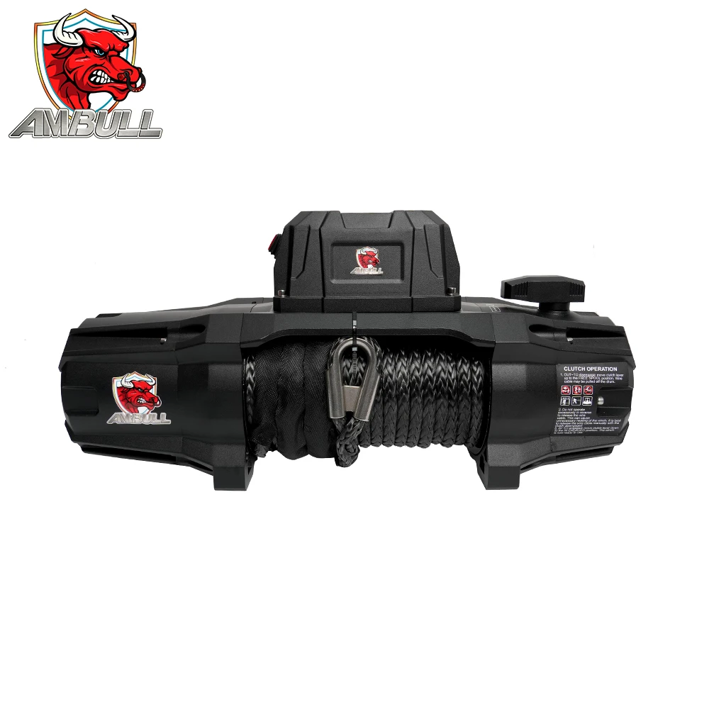 

Ambull Big Power Motor 13500lb 4x4 Off Road Vehicles Trailer Winch Heavy Duty Fast Speed Winch Waterproof Electric Winch