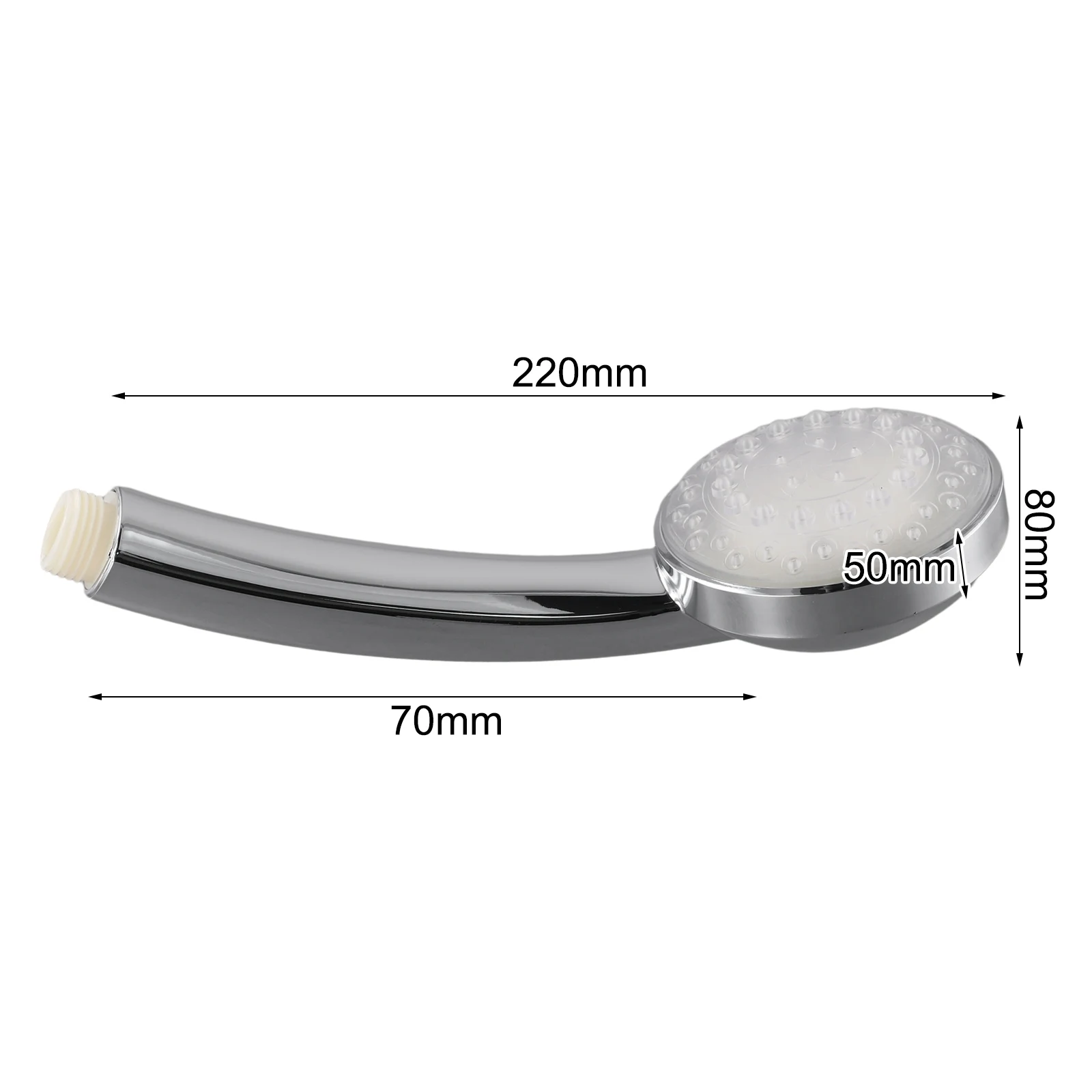 Bathroom Shower Head Color Changing Shower Plastic Material Construction Color Changing Shower Head Bath Sprayer