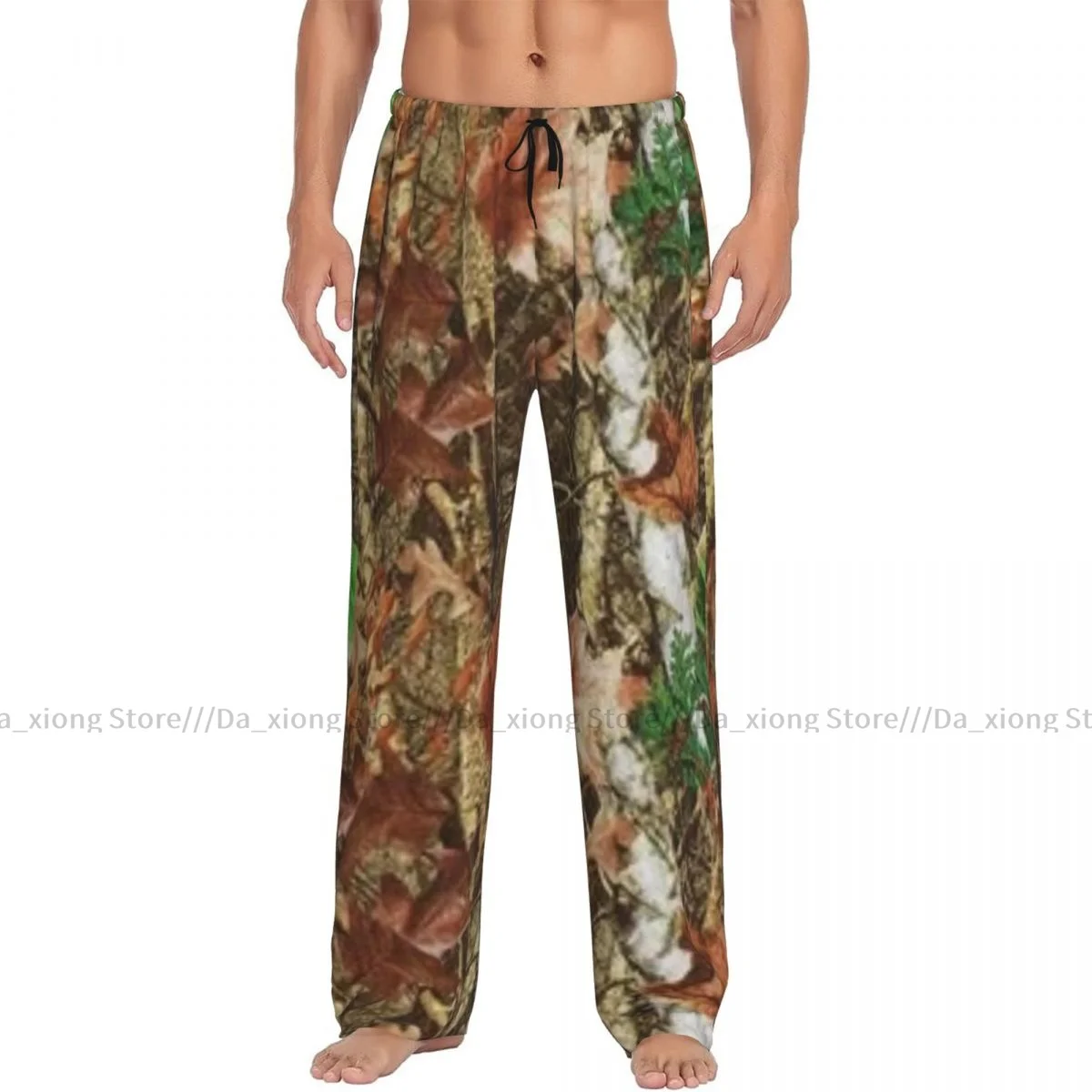 Leave Camouflage Print Mens Pajamas Pyjamas Pants Lounge Pants Sleep Bottoms