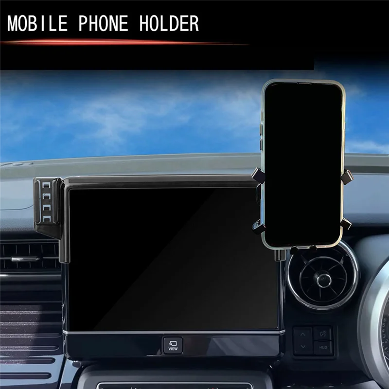 

Car Navigation Screen Rear Storage Box With Phone Holder 2-IN-1 For Suzuki Spacia 2017+ Car Accessories