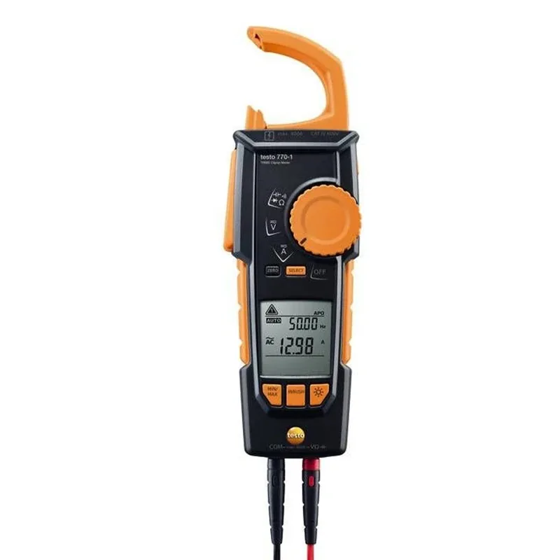 Testo 770-1 Clamp Meter 0590 7701 Fully Retractable Pincer Arm for Maximum