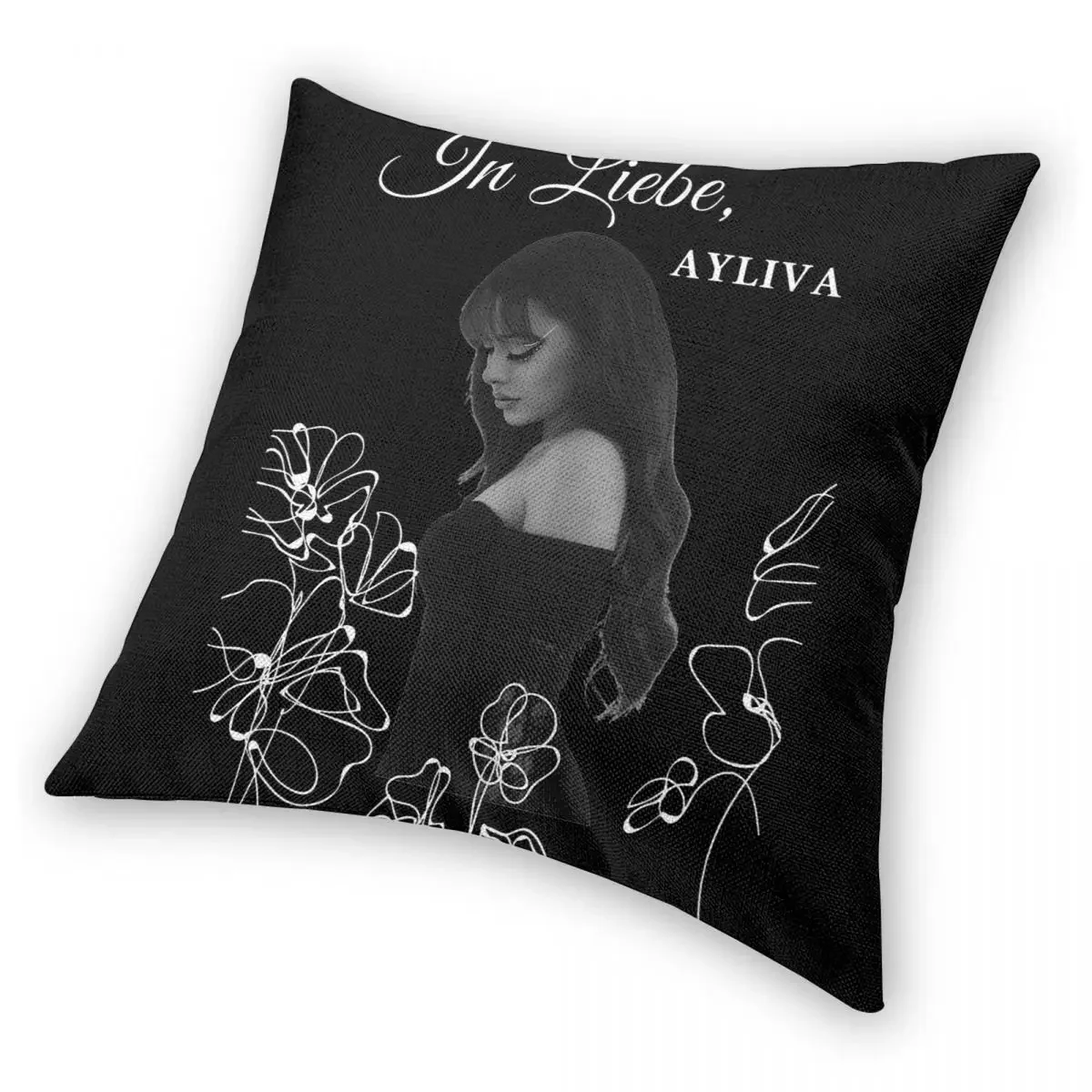 Ayliva In Liebe Flower Pillowcase Double-sided Printing Fabric Cushion Cover Decorations Throw Pillow Case Cover Home Square