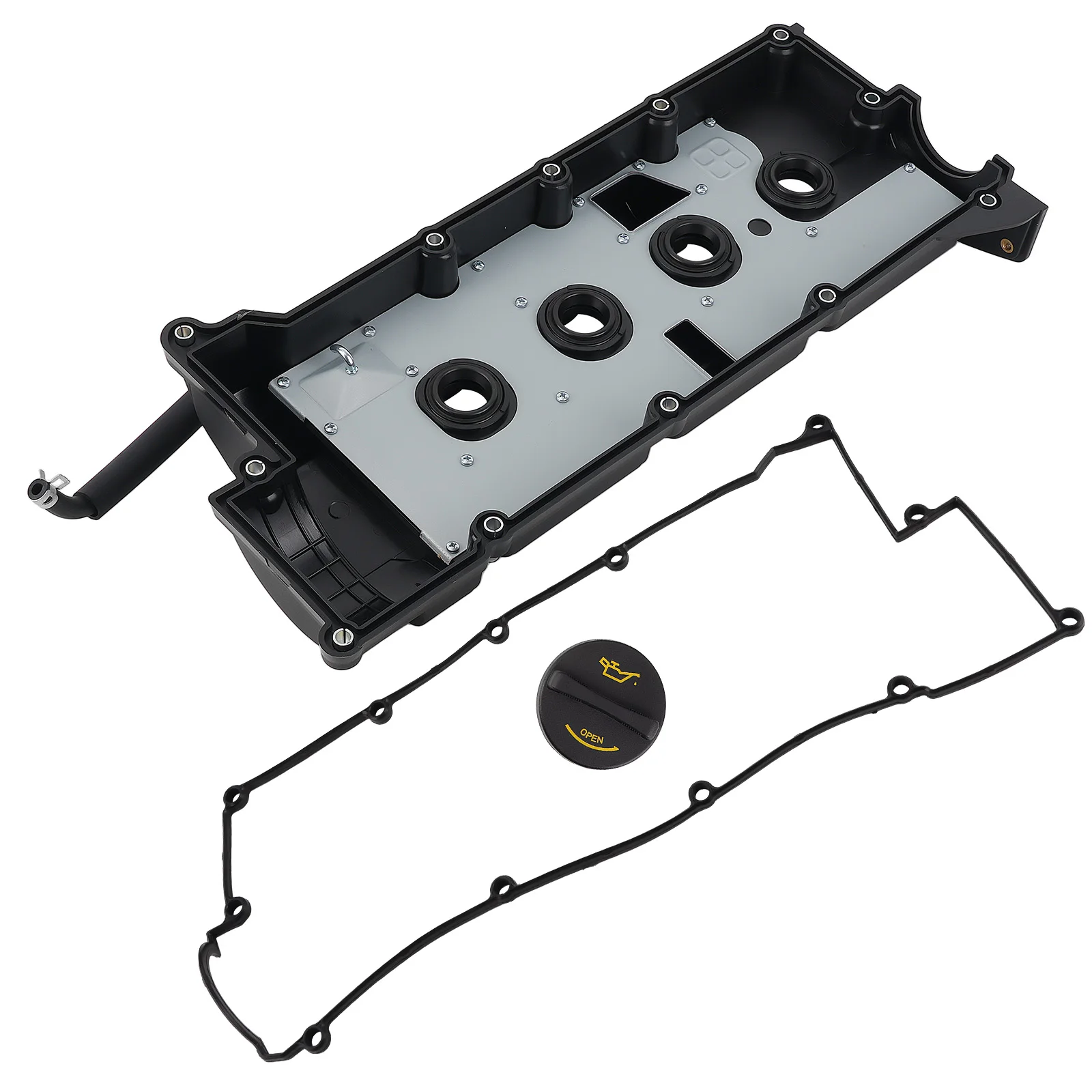 

Valve Cover Black w/ Gasket for Hyundai Tiburon Tucson Kia Spectra 2.0L 04-10