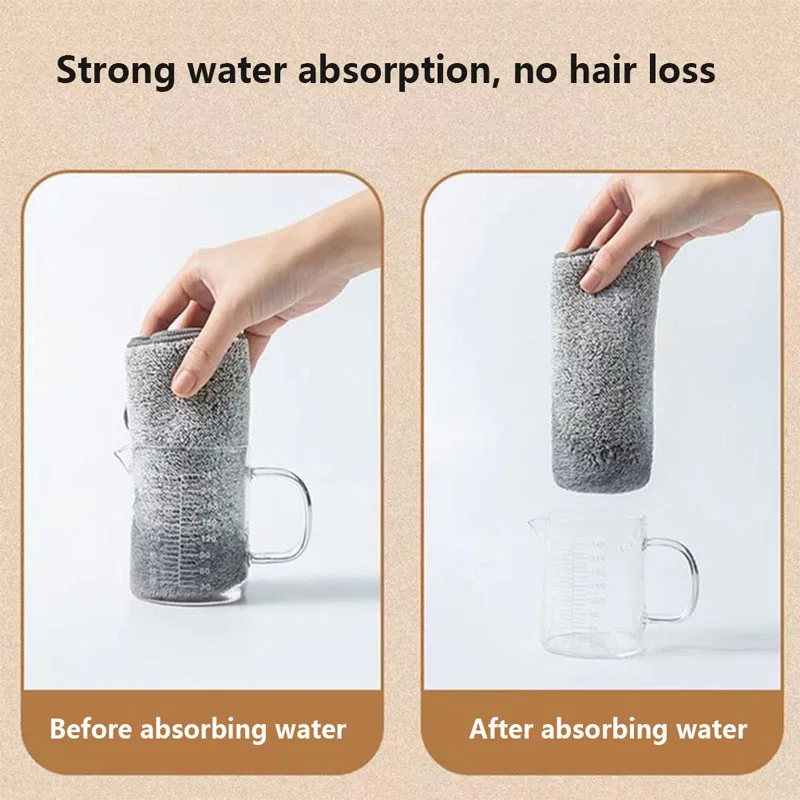 5pcs Strong Cleaning Cloth Dish Washing Microfiber Cleaning Towel Dish Cloth