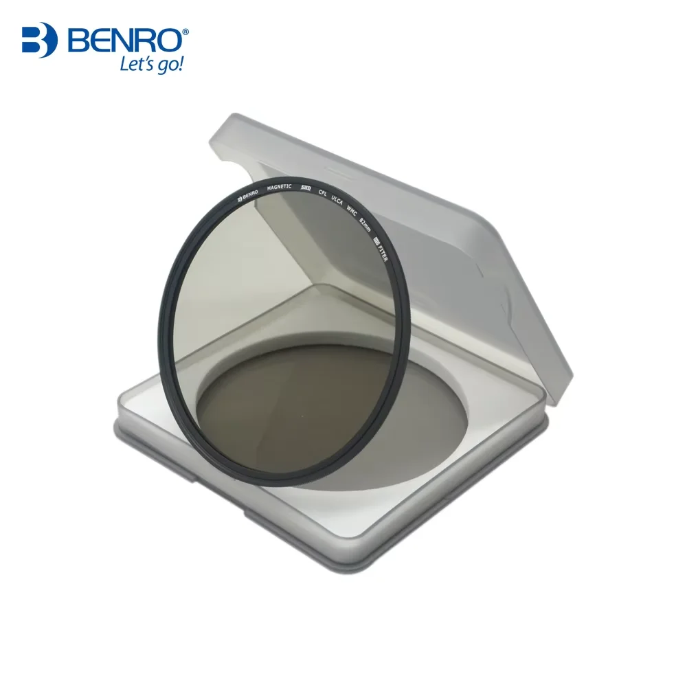 Benro SHD CPL Slim กรองกระจกกลมเคลือบหลายสําหรับเลนส์กล้อง 49 52 55 58 62 67 72 77 82 มม.Circular Polarizer กรอบทองเหลือง