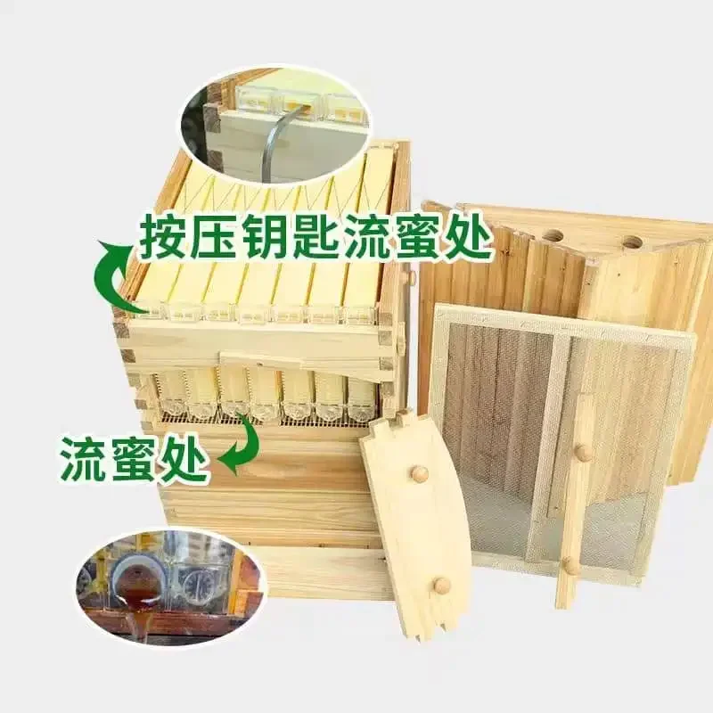 Golden Palace Automatic Flows hive 2 Beehive 7pcs Super Box Free Frame
