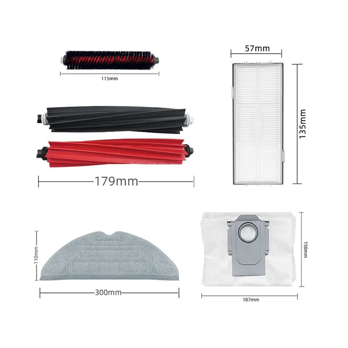 ل S8 Pro الترا استبدال أجزاء DuoRoller فرشاة تنظيف فرشاة أكياس الغبار مرشحات مناديل فرشاة جانبية