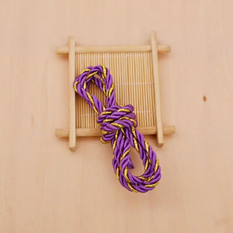 20 meter 3MM 5MM gouden en polyester drievoudig gedraaid koord voor sieraden DIY accessoires
