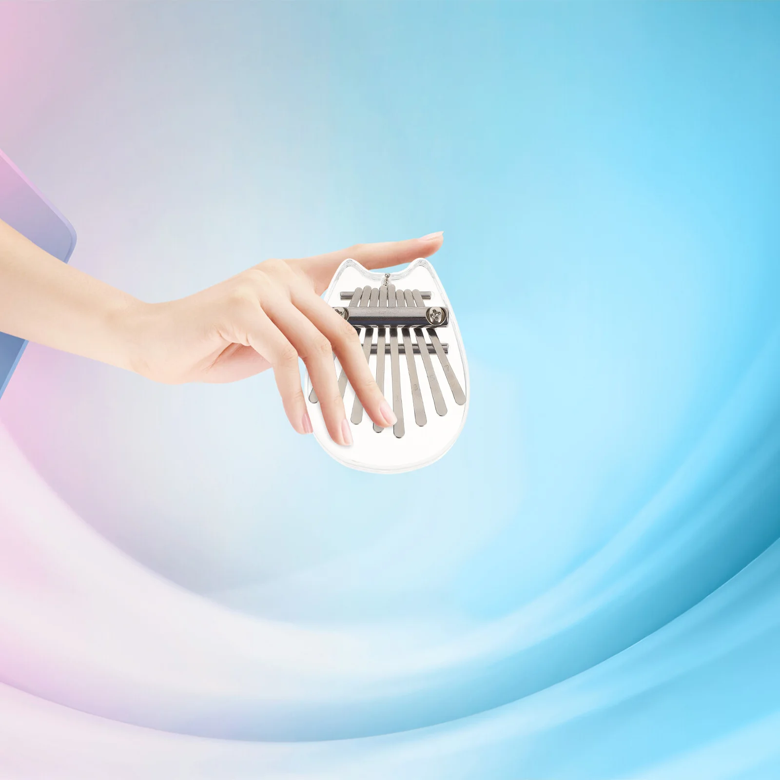 

Mini Thumb Piano Small Musical Instrument Hand-held Keys Functional Instruments Kalimba Acrylic Finger Portable