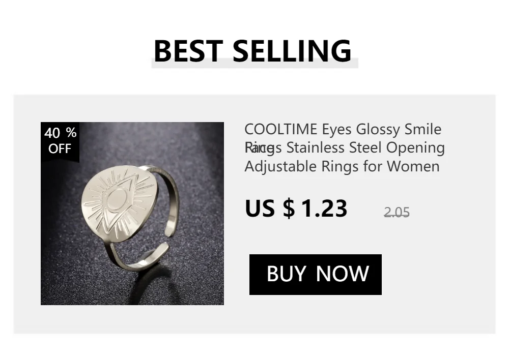 Cooltime Tier Hund Pfote Knochen verstellbare Ringe für Frauen Edelstahl offene Fingerringe Schmuck Anillos Mujer – Detail 22