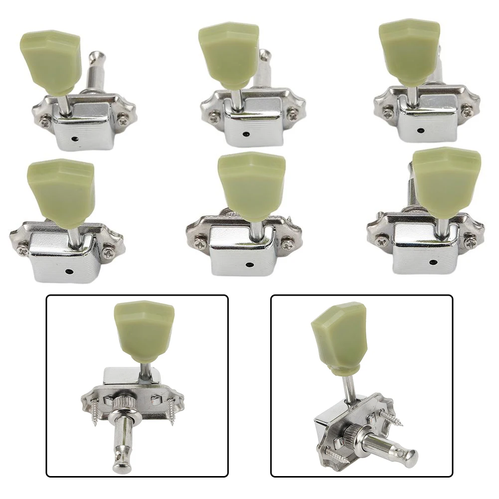 3pcs 3R+3L Deluxe Guitar Tuning Pegs Keys Machine Heads Tuners For Gibson Style Set Musical Instrument Accessories Metal Durable