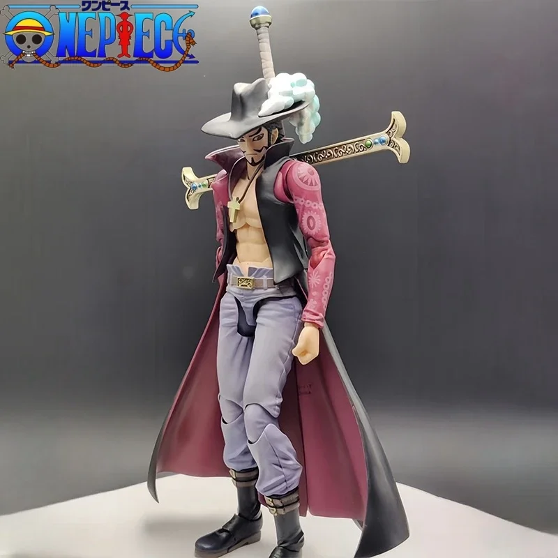 

Original Initial Version Megahouse Variable Action Heroes Vah Dracule Mihawk One Piece Anime Figure Collectible Action Toys Gift